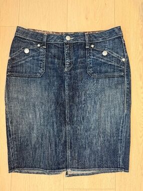 Rock and Republic Jean Skirt
